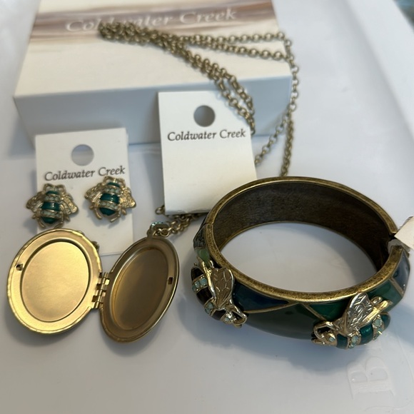 NEW.. Rare and unique jewelry set- enamel workmanship on all pieces - Picture 6 of 9